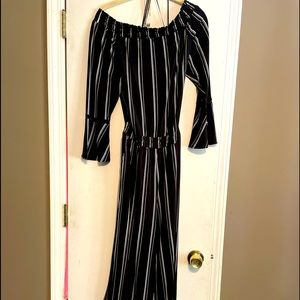 Black and white jumpsuit